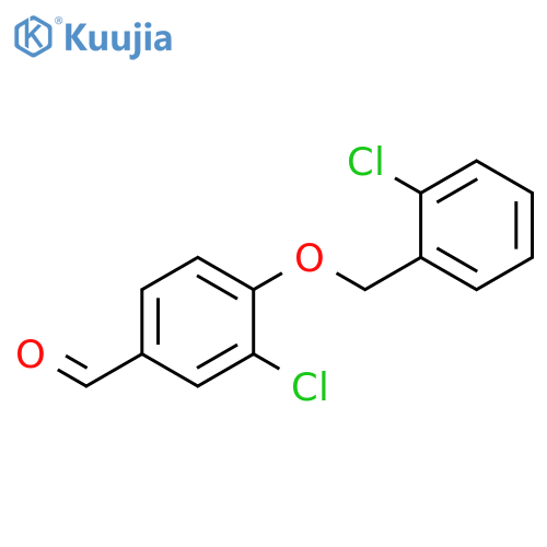 3-chloro-4-[(2-chlorobenzyl)oxy]benzaldehyde structure