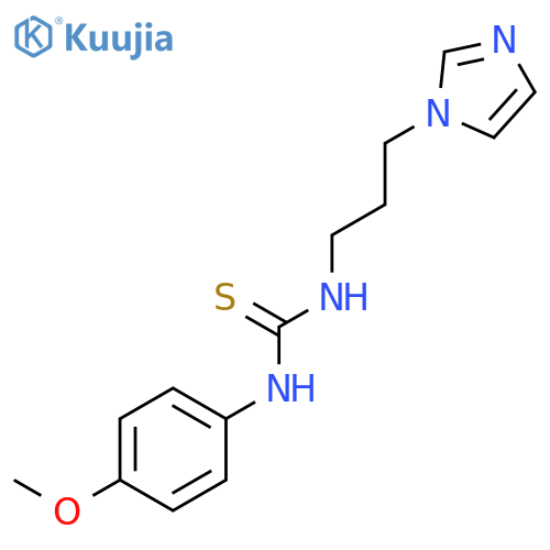 Thiourea, N-[3-(1H-imidazol-1-yl)propyl]-N'-(4-methoxyphenyl)- structure