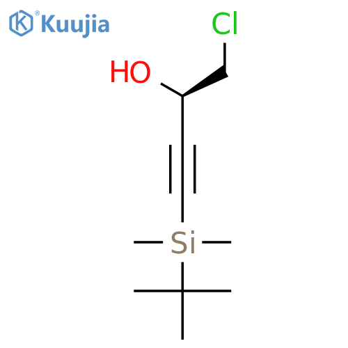 3-BUTYN-2-OL, 1-CHLORO-4-[(1,1-DIMETHYLETHYL)DIMETHYLSILYL]-, (2R)- structure