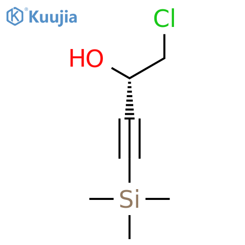 3-Butyn-2-ol, 1-chloro-4-(trimethylsilyl)-, (2S)- structure