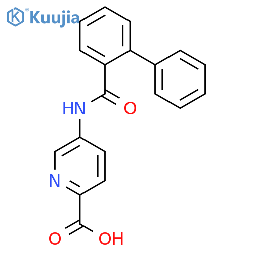2-Pyridinecarboxylic acid, 5-[([1,1'-biphenyl]-2-ylcarbonyl)amino]- structure