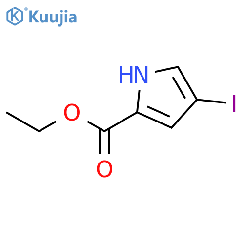 Ethyl 4-iodo-1H-pyrrole-2-carboxylate structure