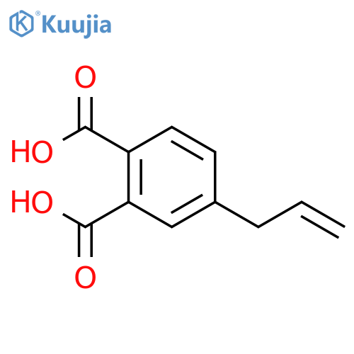 1,2-BENZENEDICARBOXYLIC ACID, 4-(2-PROPENYL)- structure