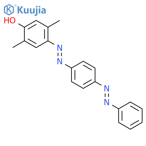 Phenol, 2,5-dimethyl-4-[[4-(phenylazo)phenyl]azo]- structure
