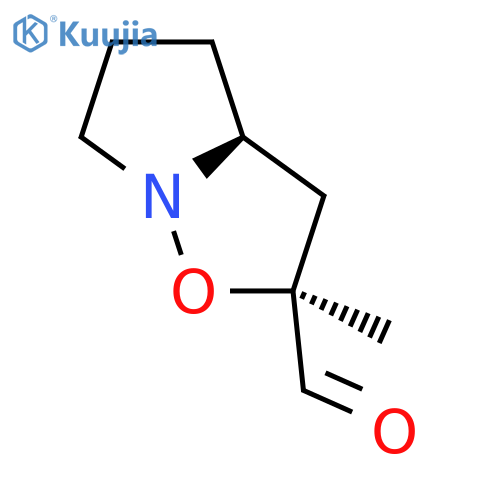 Pyrrolo[1,2-b]isoxazole-2-carboxaldehyde,hexahydro-2-methyl-, (2S,3aS)- structure