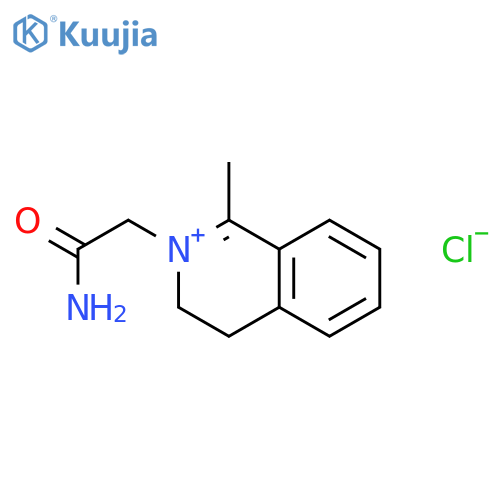 Isoquinolinium, 2-(2-amino-2-oxoethyl)-3,4-dihydro-1-methyl-, chloride structure
