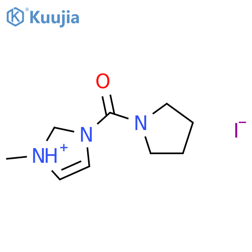 3-Methyl-1-(pyrrolidine-1-carbonyl)-1H-imidazol-3-ium Iodide structure