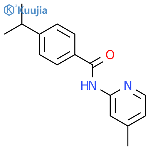 Benzamide, 4-(1-methylethyl)-N-(4-methyl-2-pyridinyl)- (9CI) structure