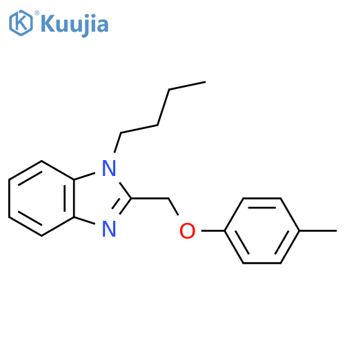 1-butyl-2-[(4-methylphenoxy)methyl]-1H-1,3-benzodiazole structure