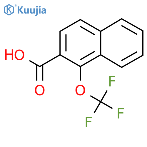1-(Trifluoromethoxy)naphthalene-2-carboxylic acid structure
