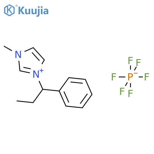 1-Phenylpropyl-3-methylimidazolium hexafluorophosphate structure