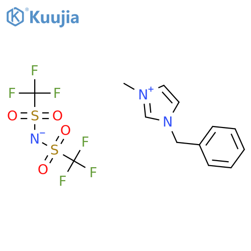 1-benzyl-3-methyl-1h-imidazol-3-ium Bis[(trifluoromethyl)sulfonyl ]azanide structure