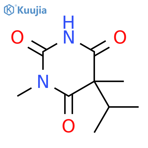1,5-dimethyl-5-(propan-2-yl)pyrimidine-2,4,6(1H,3H,5H)-trione structure