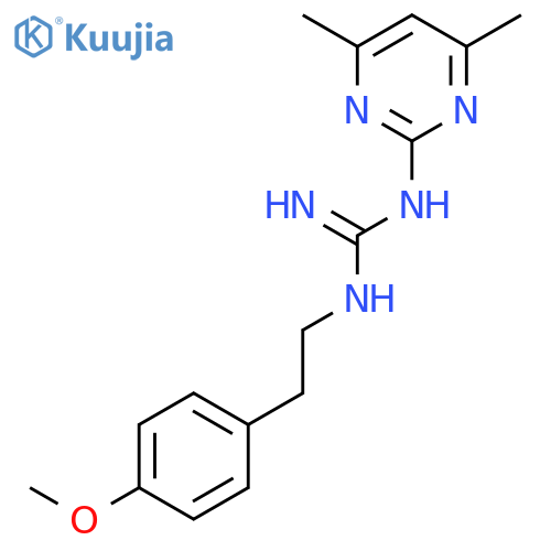 N-(4,6-Dimethylpyrimidin-2-yl)-N'-2-(4-methoxyphenyl)ethylguanidine structure