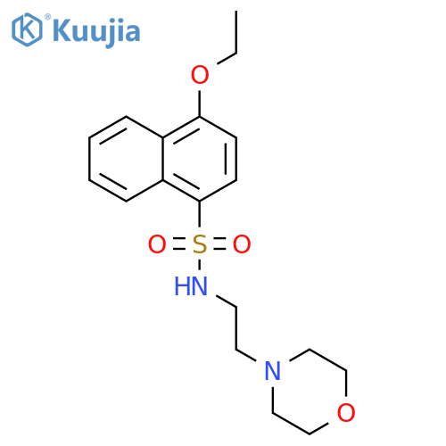 4-ethoxy-N-2-(morpholin-4-yl)ethylnaphthalene-1-sulfonamide structure