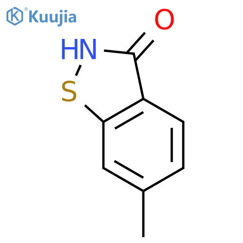 6-methyl-2,3-dihydro-1,2-benzothiazol-3-one structure