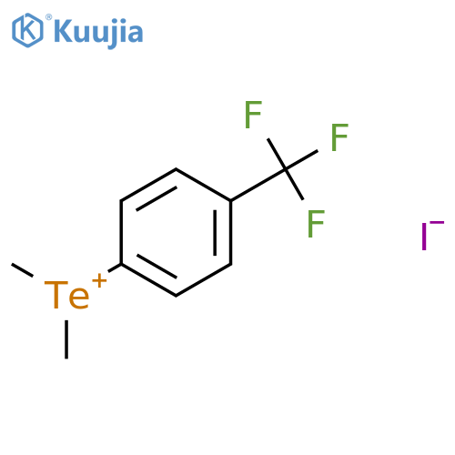 TELLURONIUM, DIMETHYL[4-(TRIFLUOROMETHYL)PHENYL]-, IODIDE structure