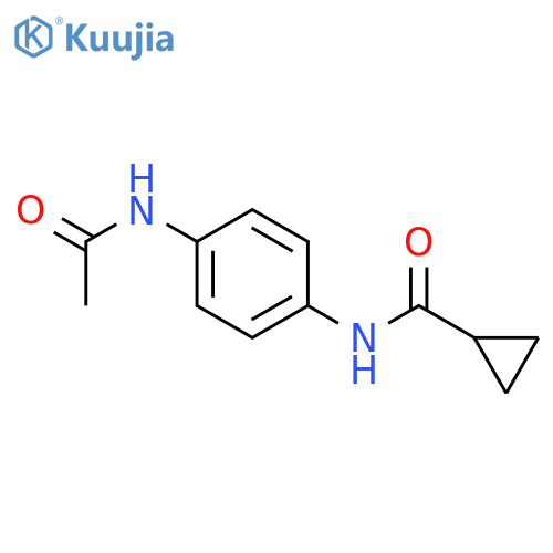 N-(4-acetamidophenyl)cyclopropanecarboxamide structure