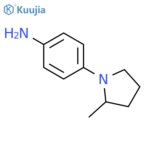 BENZENAMINE, 4-(2-METHYL-1-PYRROLIDINYL)- structure
