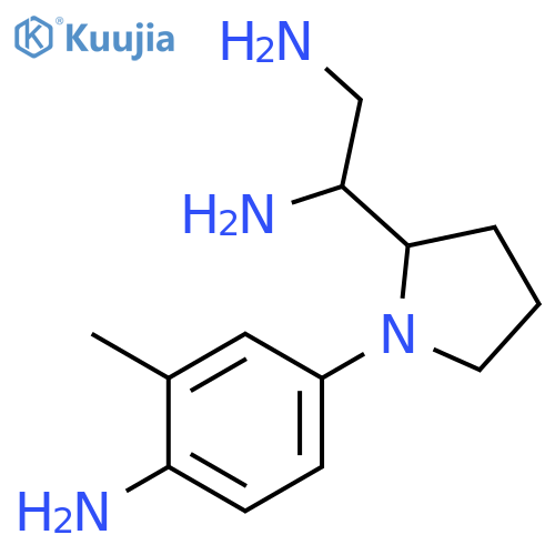 1,2-Ethanediamine, 1-[1-(4-amino-3-methylphenyl)-2-pyrrolidinyl]- structure