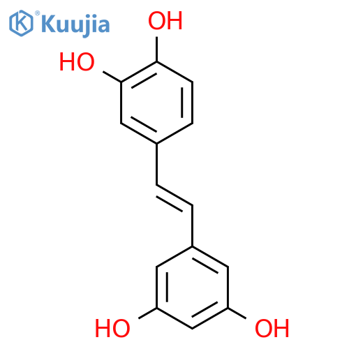 1,2-Benzenediol,4-[2-(3,5-dihydroxyphenyl)ethenyl]- structure