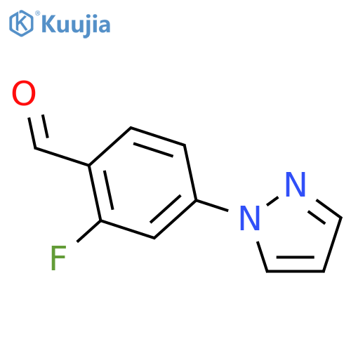 2-Fluoro-4-(1H-pyrazol-1-yl)benzaldehyde structure