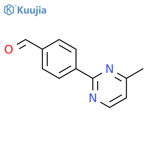 4-(4-methylpyrimidin-2-yl)benzaldehyde structure