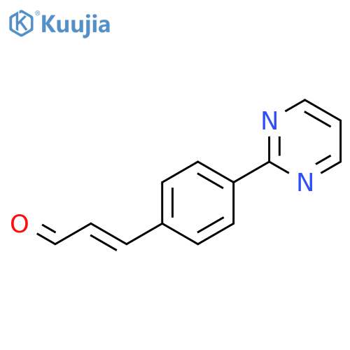 2-PROPENAL, 3-[4-(2-PYRIMIDINYL)PHENYL]- structure