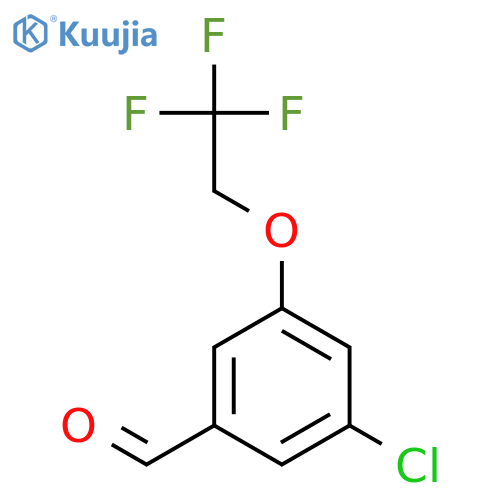 Benzaldehyde, 3-chloro-5-(2,2,2-trifluoroethoxy)- structure