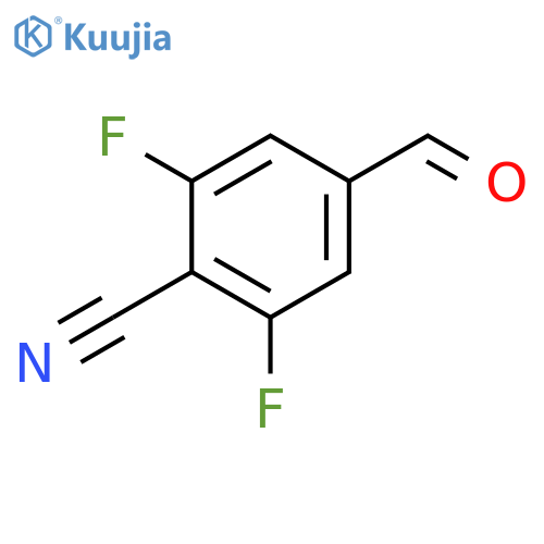 2,6-Difluoro-4-formylbenzonitrile structure