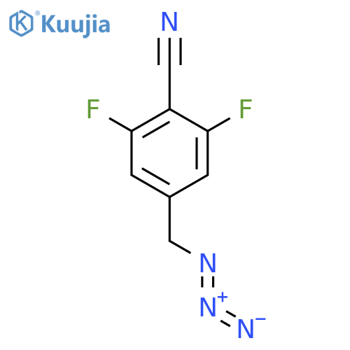 BENZONITRILE, 4-(AZIDOMETHYL)-2,6-DIFLUORO- structure