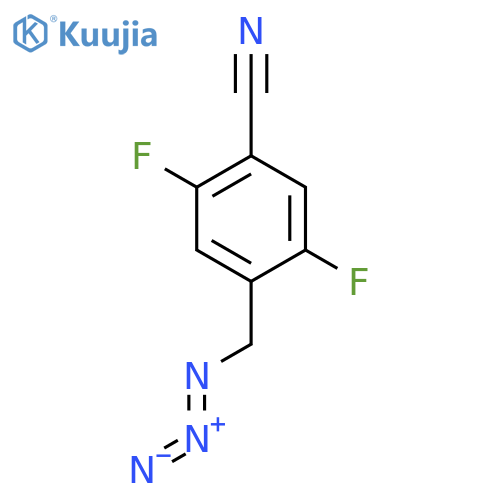 Benzonitrile, 4-(azidomethyl)-2,5-difluoro- structure