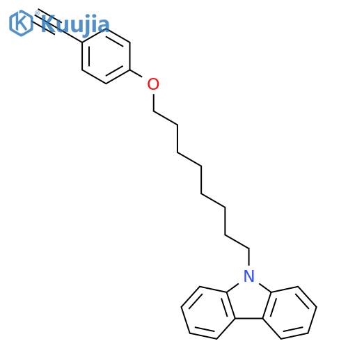 9H-CARBAZOLE, 9-[8-(4-ETHYNYLPHENOXY)OCTYL]- structure