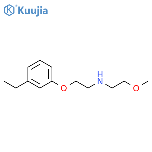 Ethanamine, N-[2-(3-ethylphenoxy)ethyl]-2-methoxy- (9CI) structure