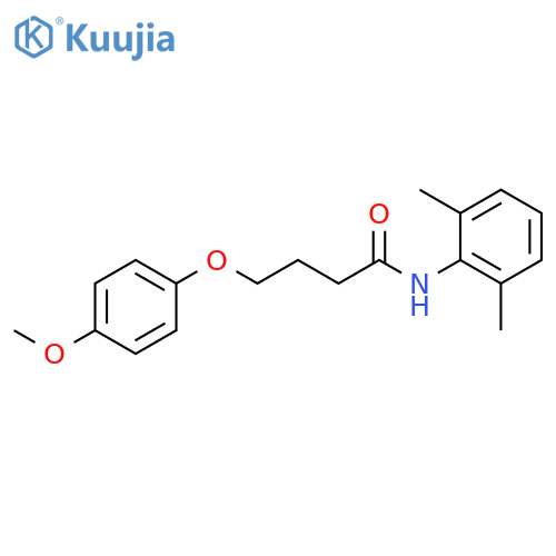N-(2,6-dimethylphenyl)-4-(4-methoxyphenoxy)butanamide structure