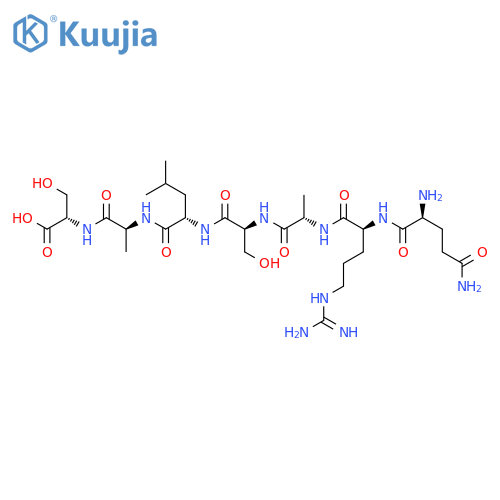 L-Serine, L-glutaminyl-L-arginyl-L-alanyl-L-seryl-L-leucyl-L-alanyl- structure
