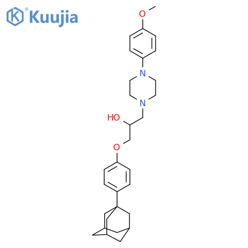 1-4-(adamantan-1-yl)phenoxy-3-4-(4-methoxyphenyl)piperazin-1-ylpropan-2-ol structure
