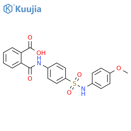 2-({4-[(4-methoxyanilino)sulfonyl]anilino}carbonyl)benzoic acid structure