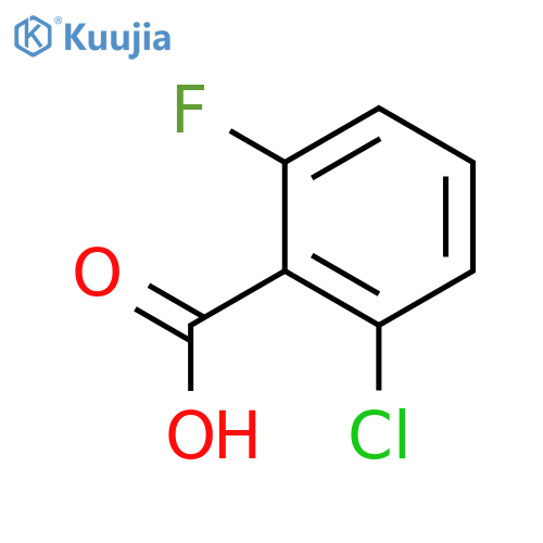 2-chloro-6-fluoro-benzoic acid structure