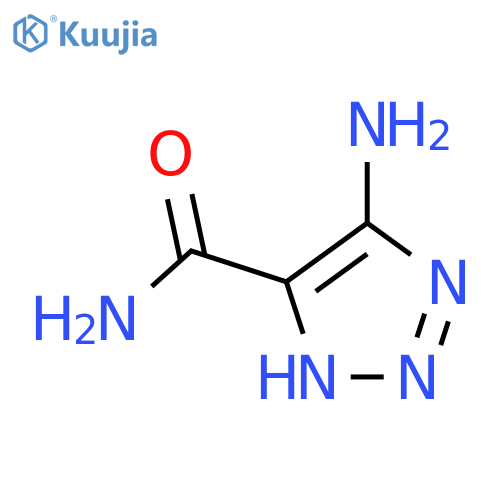 5-amino-1H-1,2,3-triazole-4-carboxamide structure