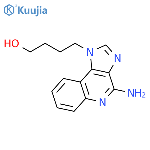 4-(4-amino-1H-imidazo[4,5-c]quinolin-1-yl)butan-1-ol structure