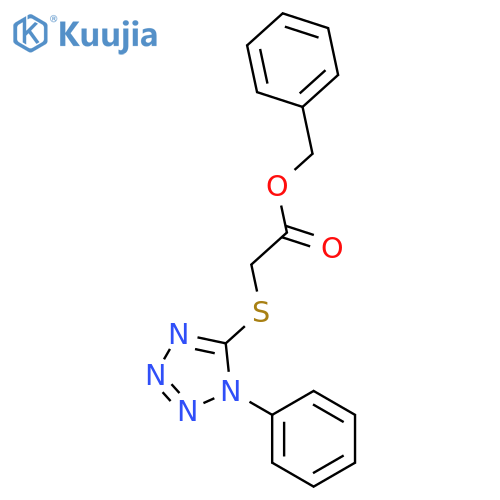 benzyl [(1-phenyl-1H-tetrazol-5-yl)sulfanyl]acetate structure