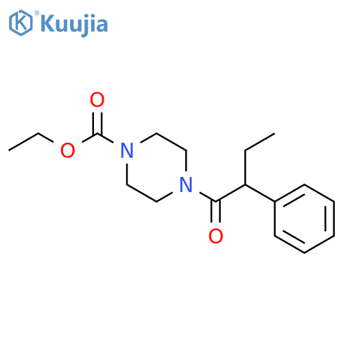 ethyl 4-(2-phenylbutanoyl)piperazine-1-carboxylate structure