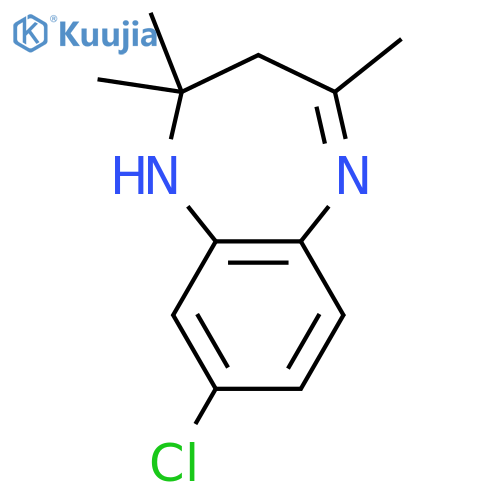 1H-1,5-Benzodiazepine, 8-chloro-2,3-dihydro-2,2,4-trimethyl- structure