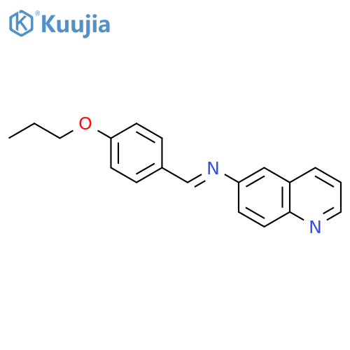 6-Quinolinamine, N-[(4-propoxyphenyl)methylene]- structure
