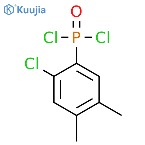 PHOSPHONIC DICHLORIDE, (2-CHLORO-4,5-DIMETHYLPHENYL)- structure