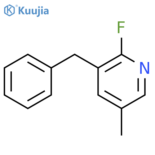 PYRIDINE, 2-FLUORO-5-METHYL-3-(PHENYLMETHYL)- structure