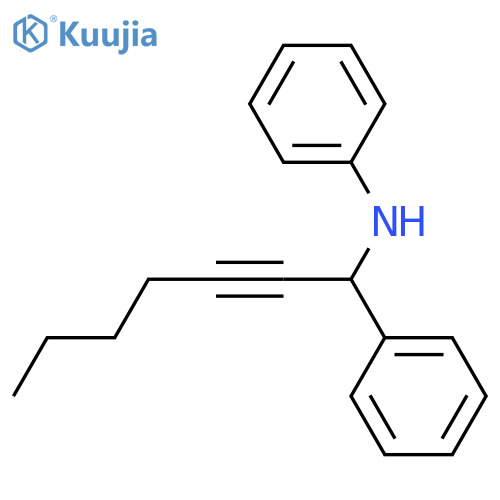 Benzenemethanamine, α-1-hexyn-1-yl-N-phenyl- structure