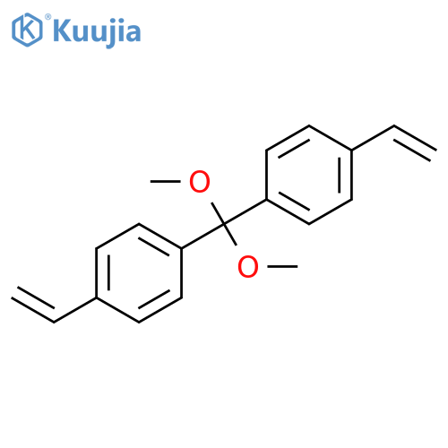 1,1′-(Dimethoxymethylene)bis[4-ethenylbenzene] structure