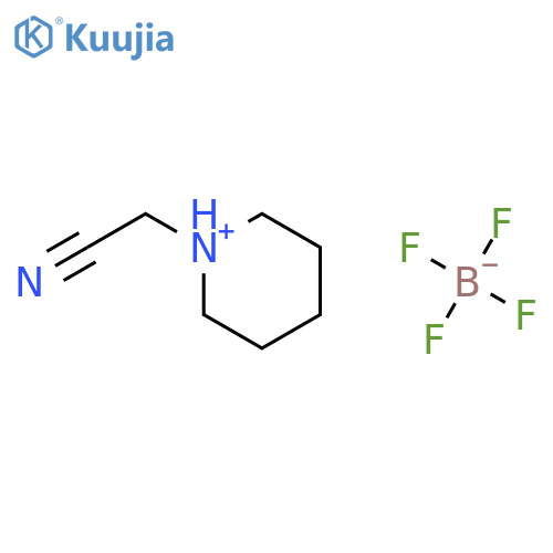 2-Piperidin-1-ium-1-ylacetonitrile Tetrafluoroborate structure